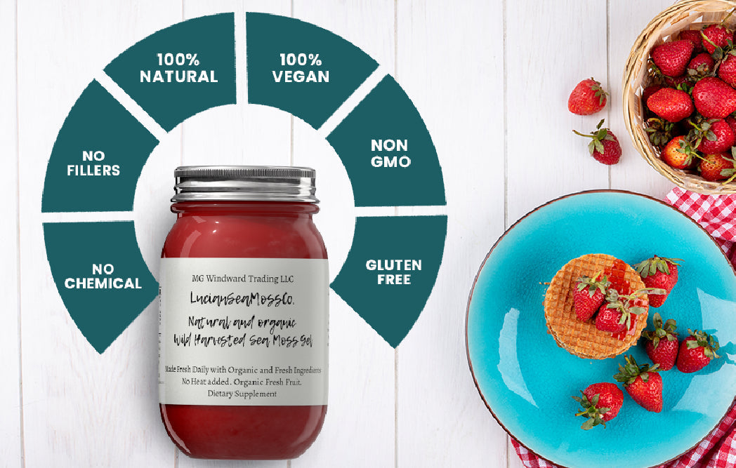 Organic Dragon Fruit Infused Sea Moss Gel