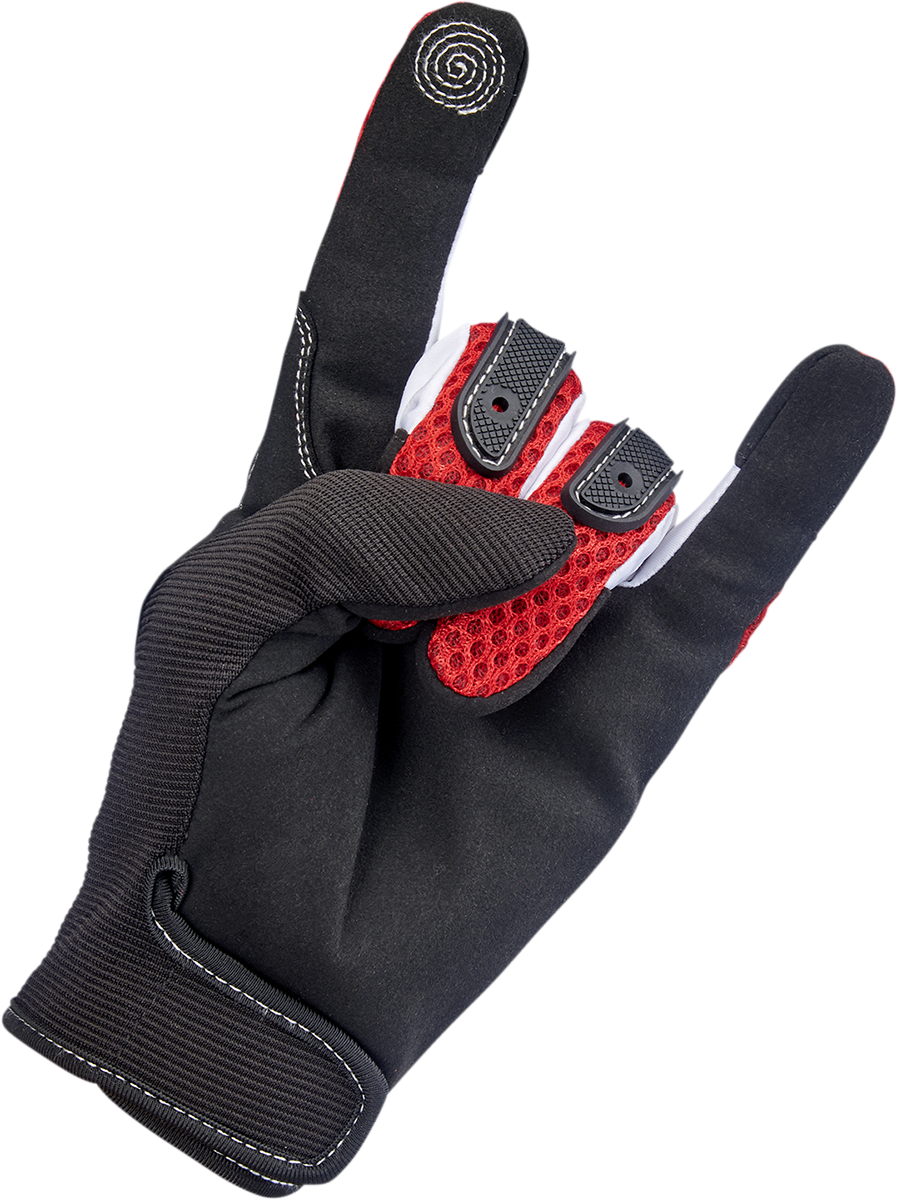 BILTWELL Anza Gloves - Red - Small 1507-0801-002