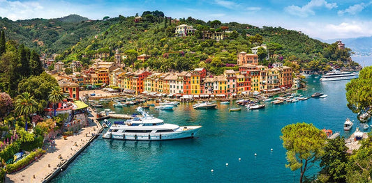 4000 Piece Jigsaw Puzzle, View of Portofino, Italy, Romantic scenery, Tourist jigsaw, Italian holiday, Landscape, Adult Puzzle, Castorland C-400201-2