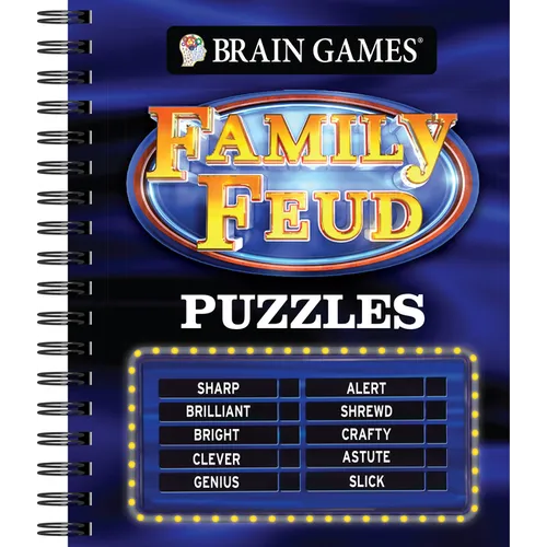 Brain Games - Family Feud Puzzles: Game Show Word Search - Guess the Top Survey Answers to Solve Officially Licensed