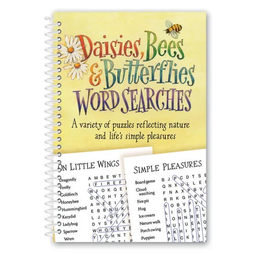 Daisies, Bees & Butterflies Word Searches