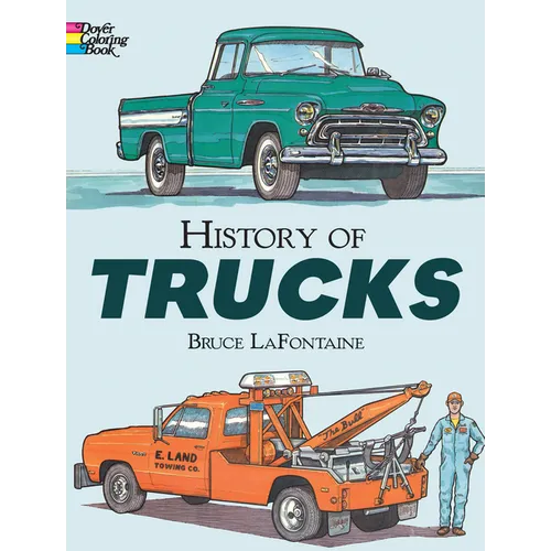 History of Trucks Coloring Book