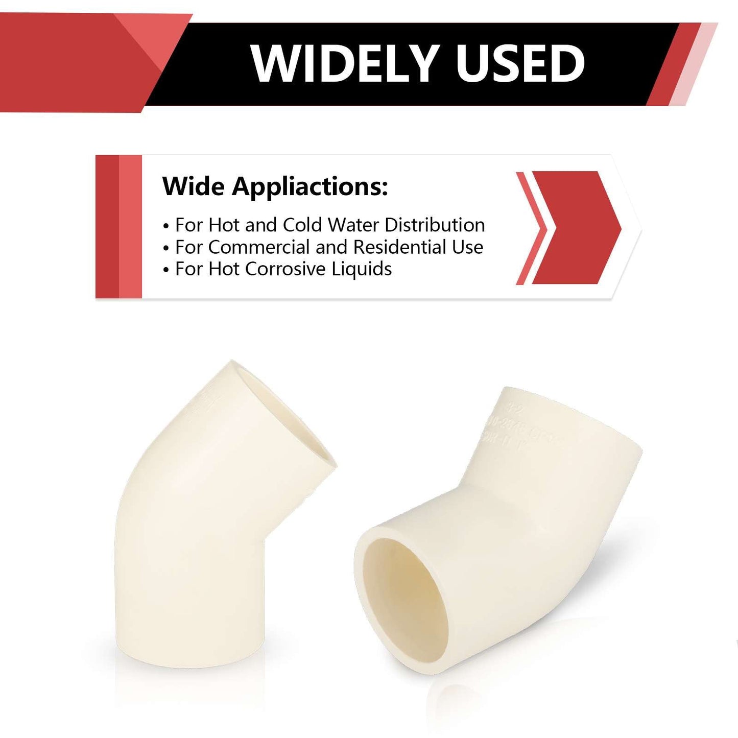 1" CPVC CTS 45° Elbow (Socket)