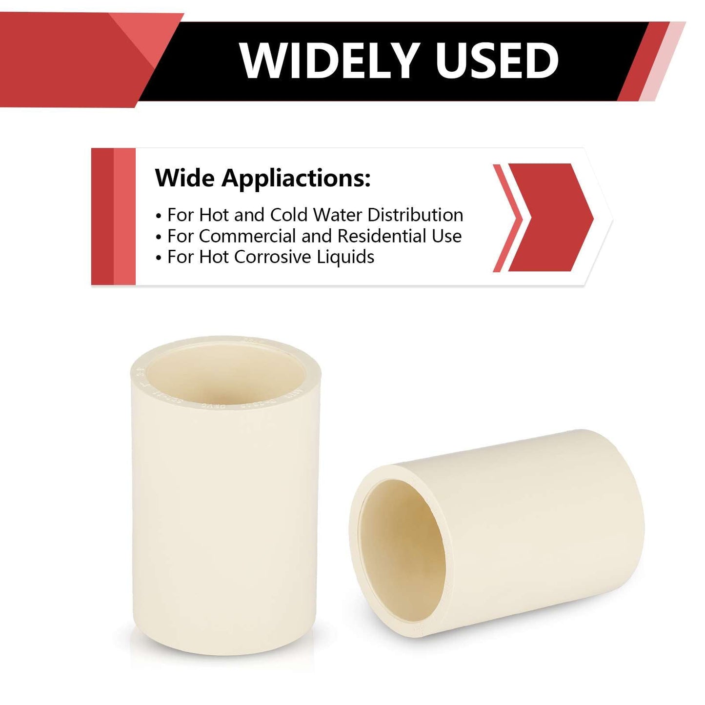 1" CPVC CTS Coupling (Socket)