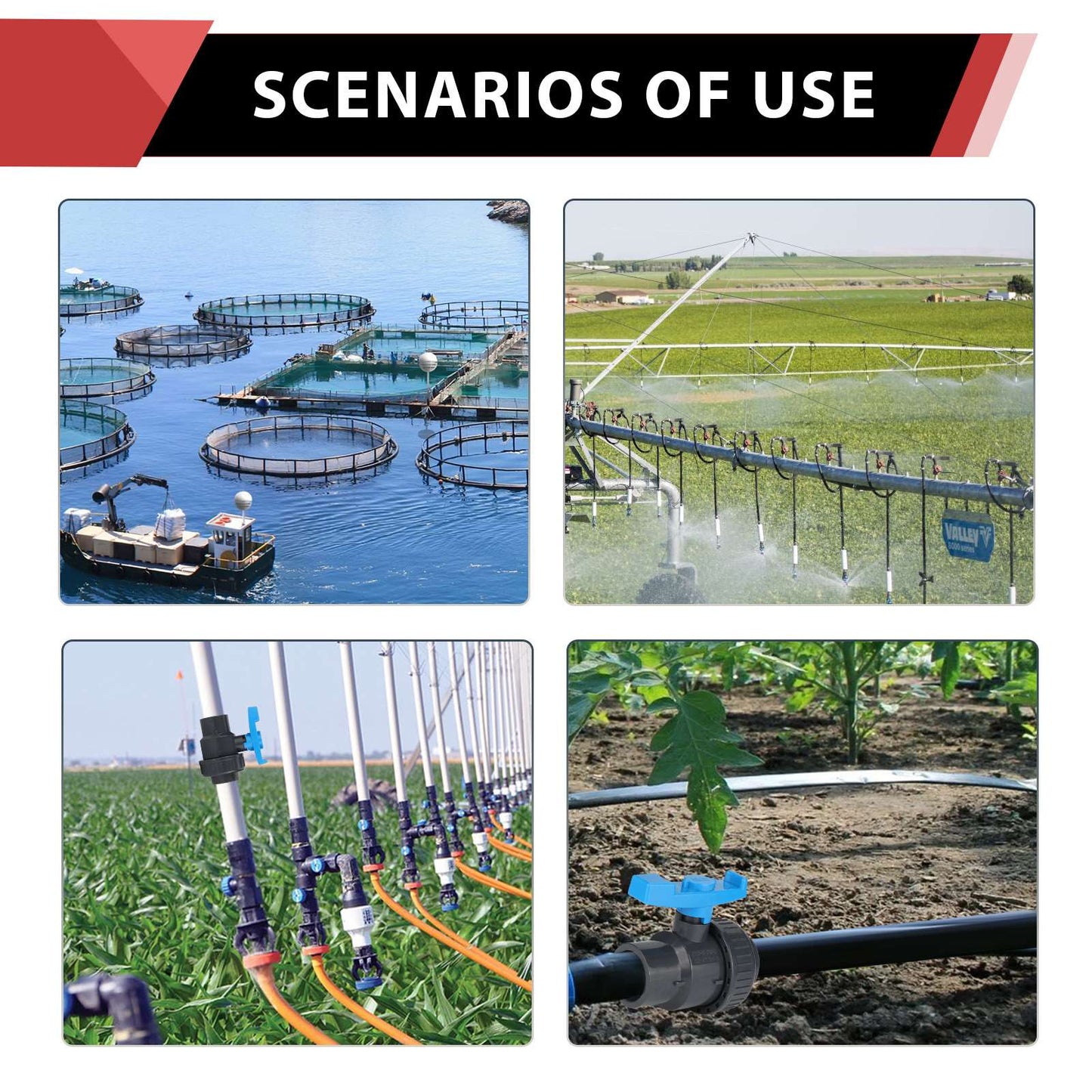 1" PVC Single Union Ball Valve SCH 40/80, Threaded