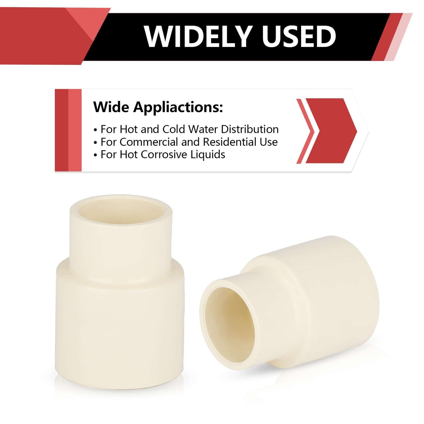 1" X 3/4" CPVC CTS Reducer Coupling (Socket)