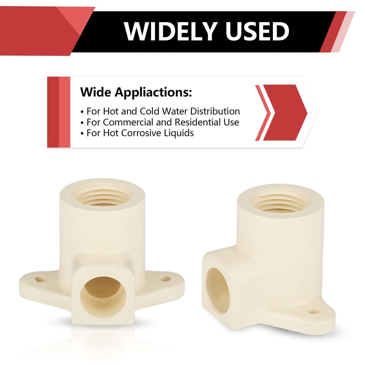 1/2" CTS CPVC Drop Ear Elbow (Socket x FIP)