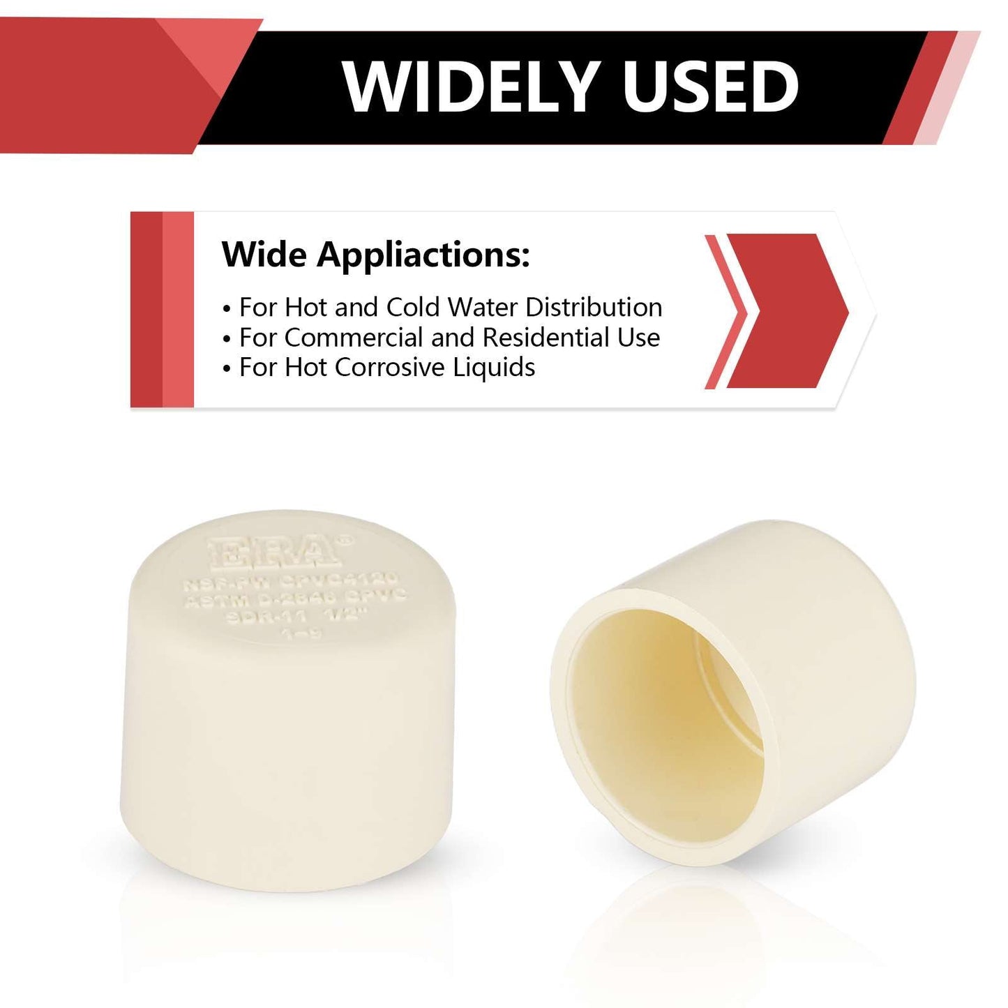 1/2" CTS CPVC Cap (Socket)