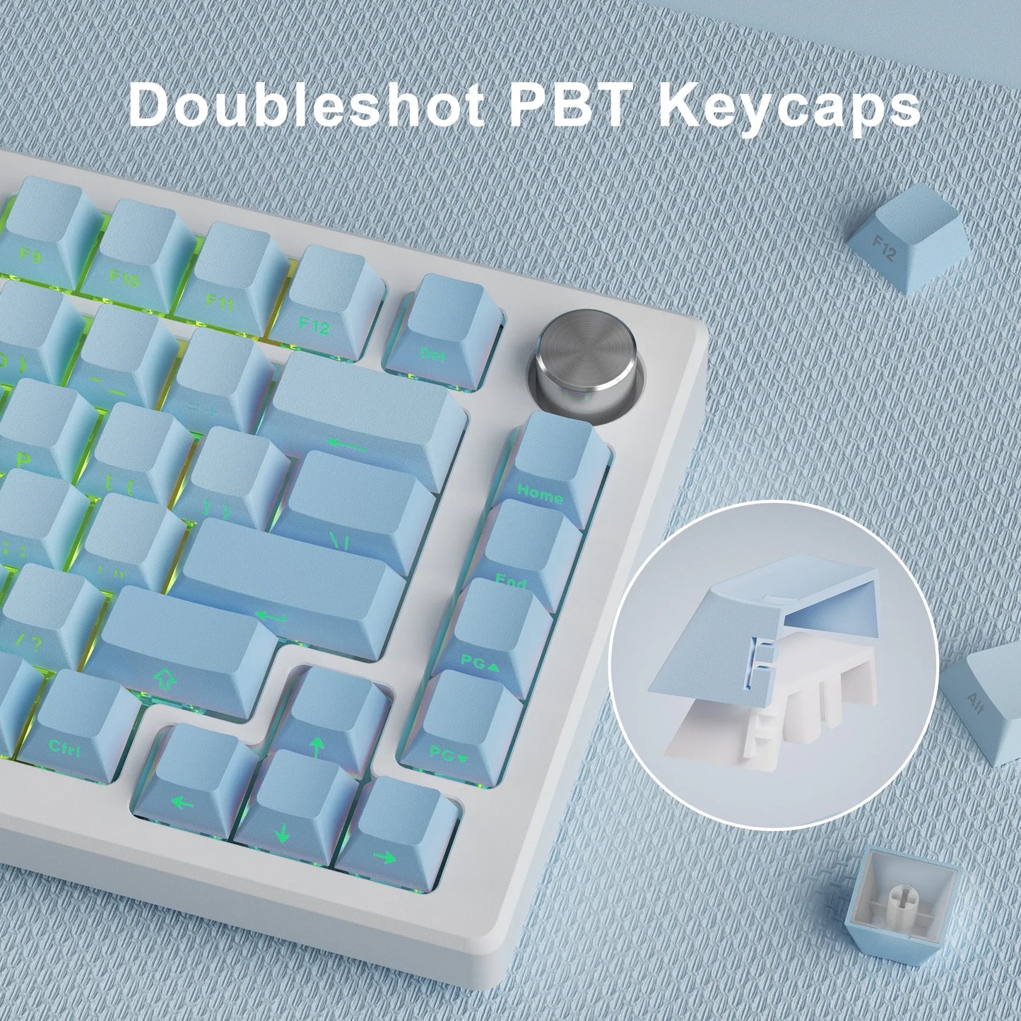 XVX Gradient X-axis Series 121-Key Side-Printed Cherry Profile Keycap (5 Colors)