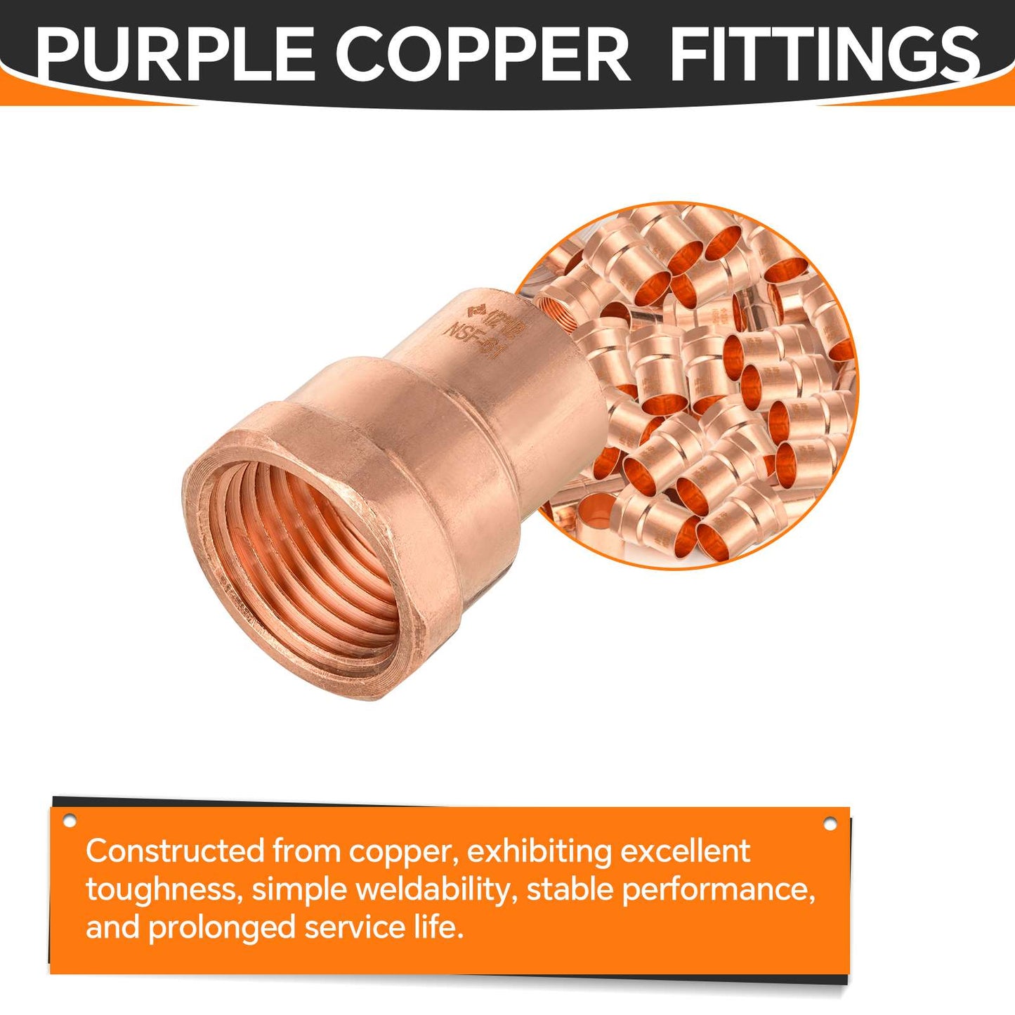 1/2" C x FNPT Copper Female Adapter