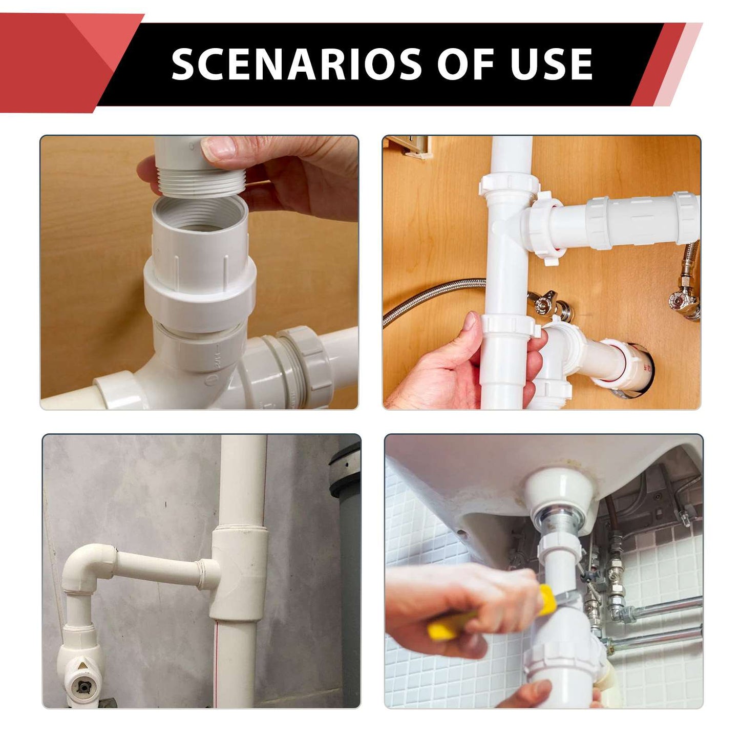 1-1/4" PVC Compression Coupling