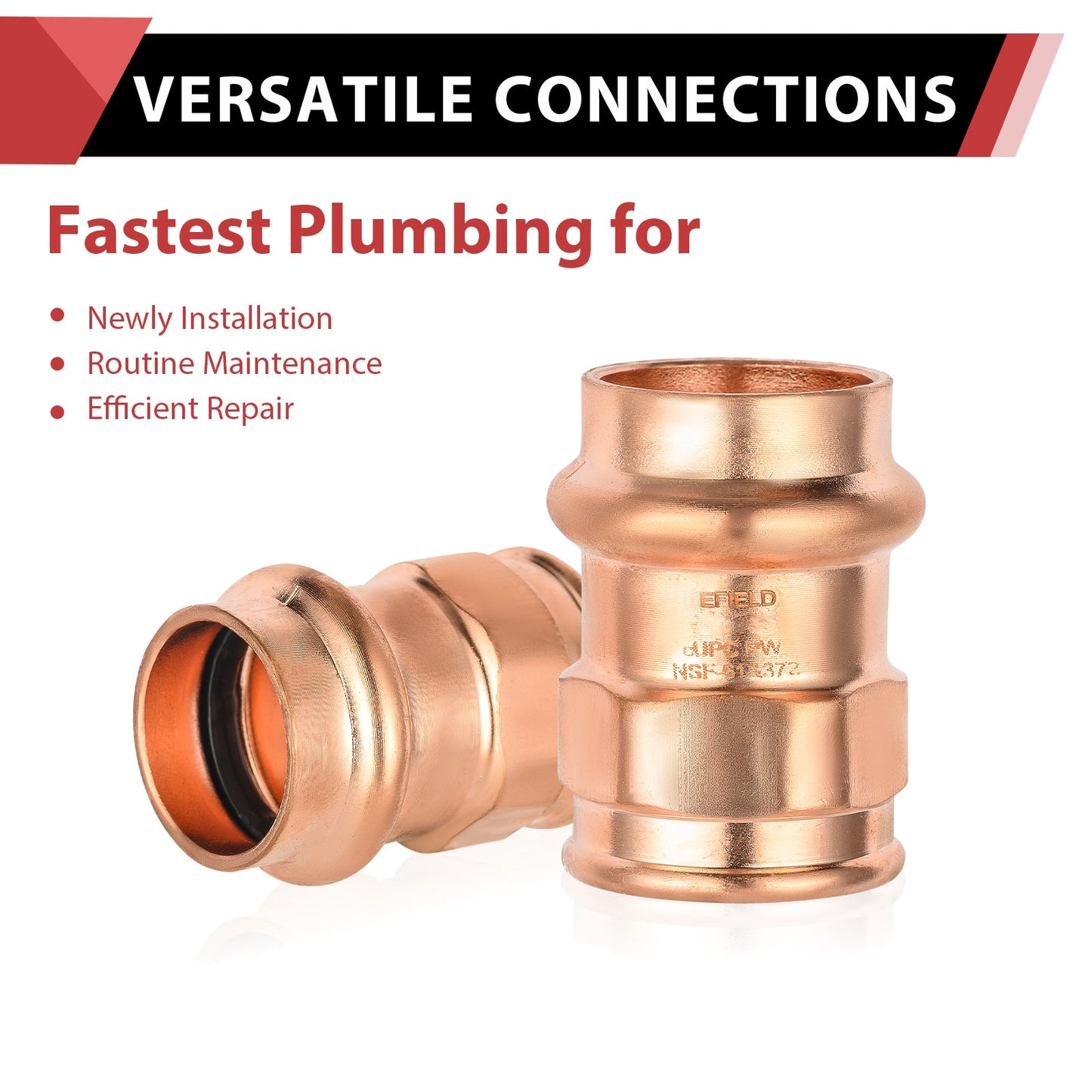 1" Press Copper x 3/4" Female Threaded Adapter (Lead Free)