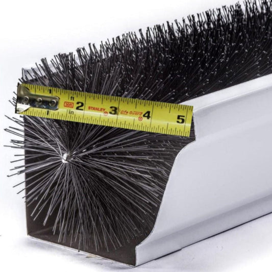 5 Inch Gutter Guards – Standard Size Brush Leaf Guard (4.25" Dia) – Easy Gutter Protection & Leaf Filter Alternative