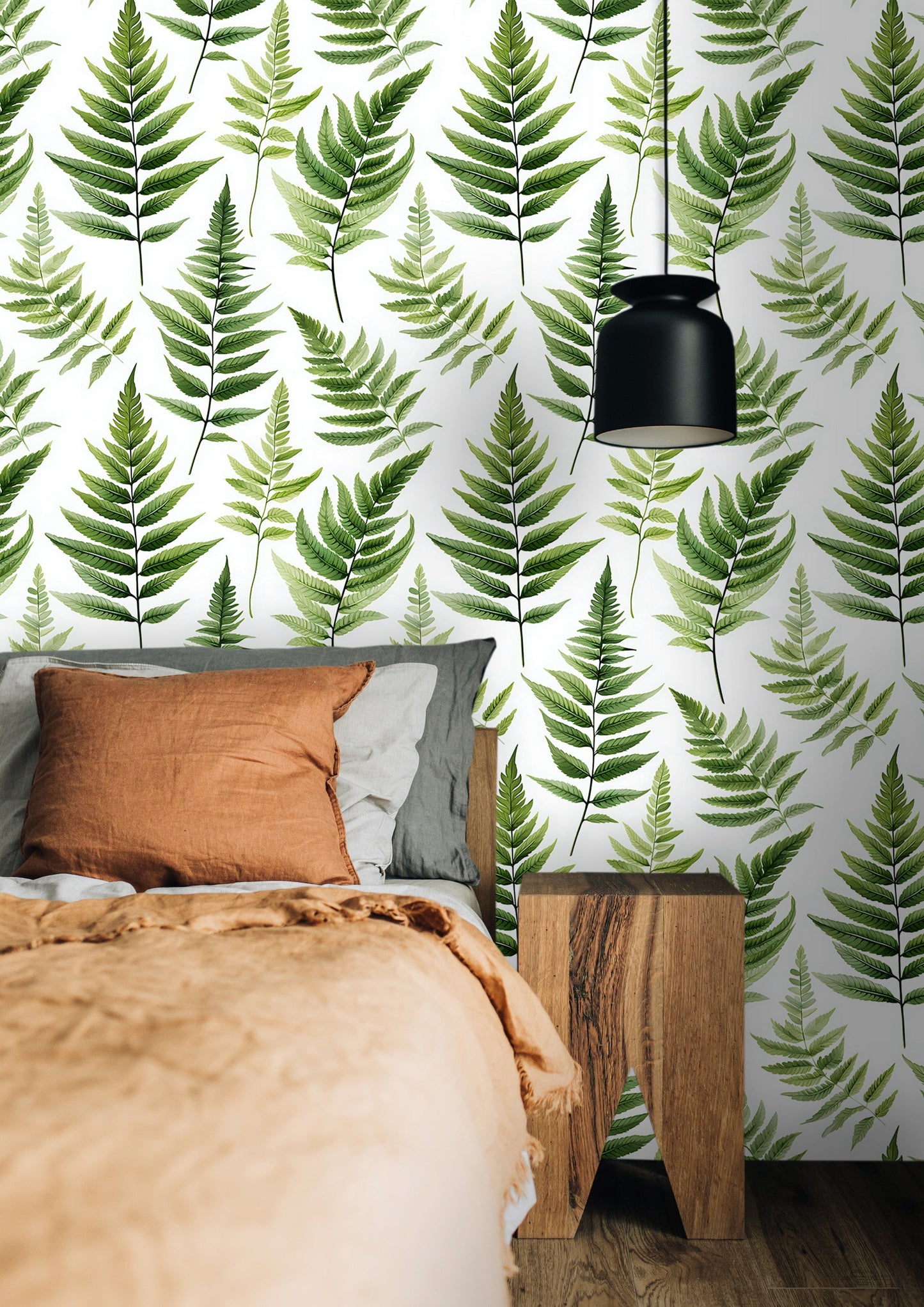 Green Fern Botanical Wallpaper