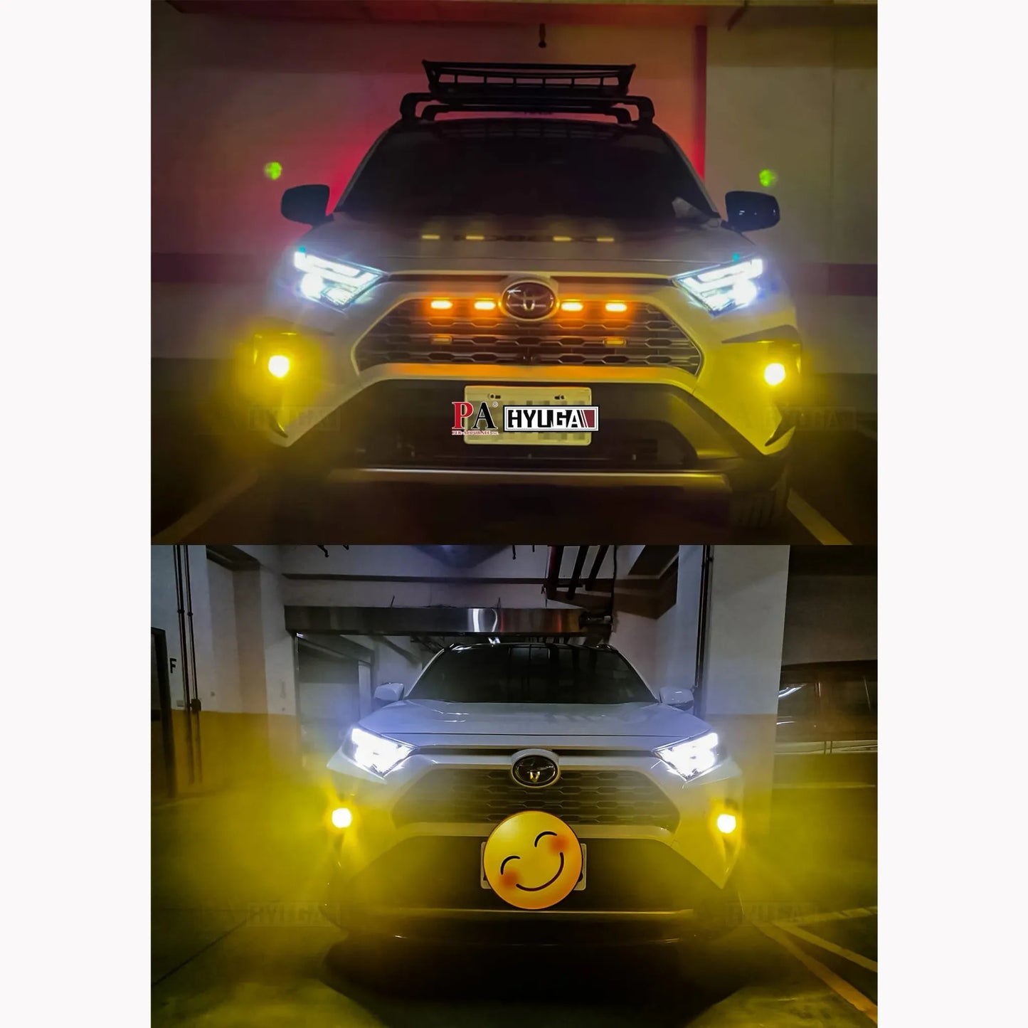 TF1 2x LED Fog Light Bulbs 3000K Amber 6000K White 30W Plug and Play Compatible with 2020~ Corolla Cross, Corolla, CHR, SIENTA, RAV4, HILUX HYUGA (Pack of 2)