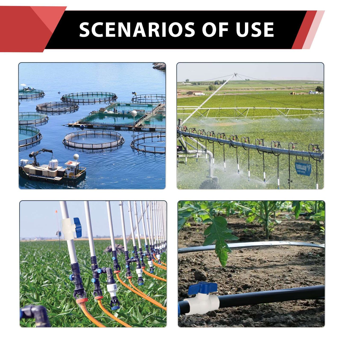 1-1/4" PVC Ball Valve, Solvent Weld, Sch. 40