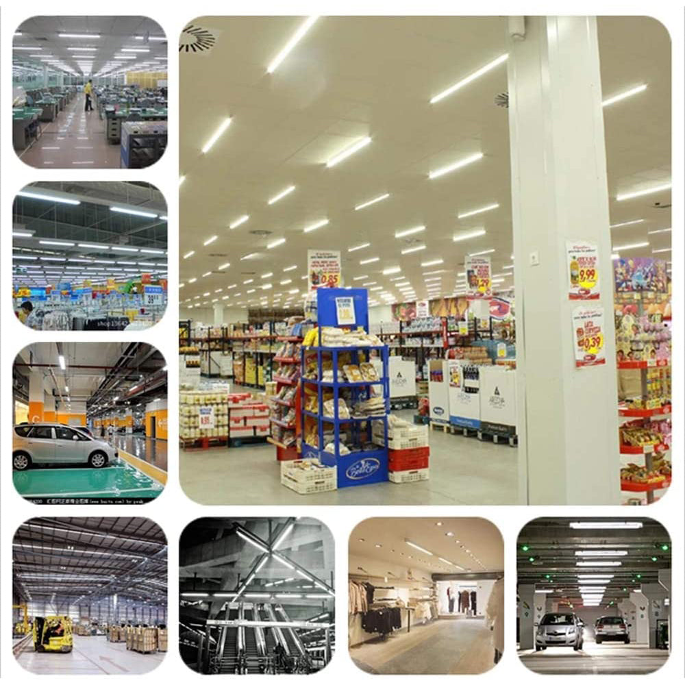 R17d/HO 8 FT Led Bulb Tube Light 40W 4000K 5000K 6000K Replacement 100W T8 T12 Fluorescent Lamp Shop Lights ETL DLC 25 Pack