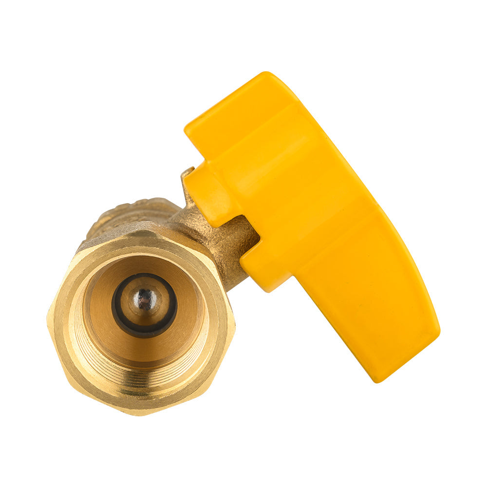 1/2" FNPT Gas Valve, Yellow
