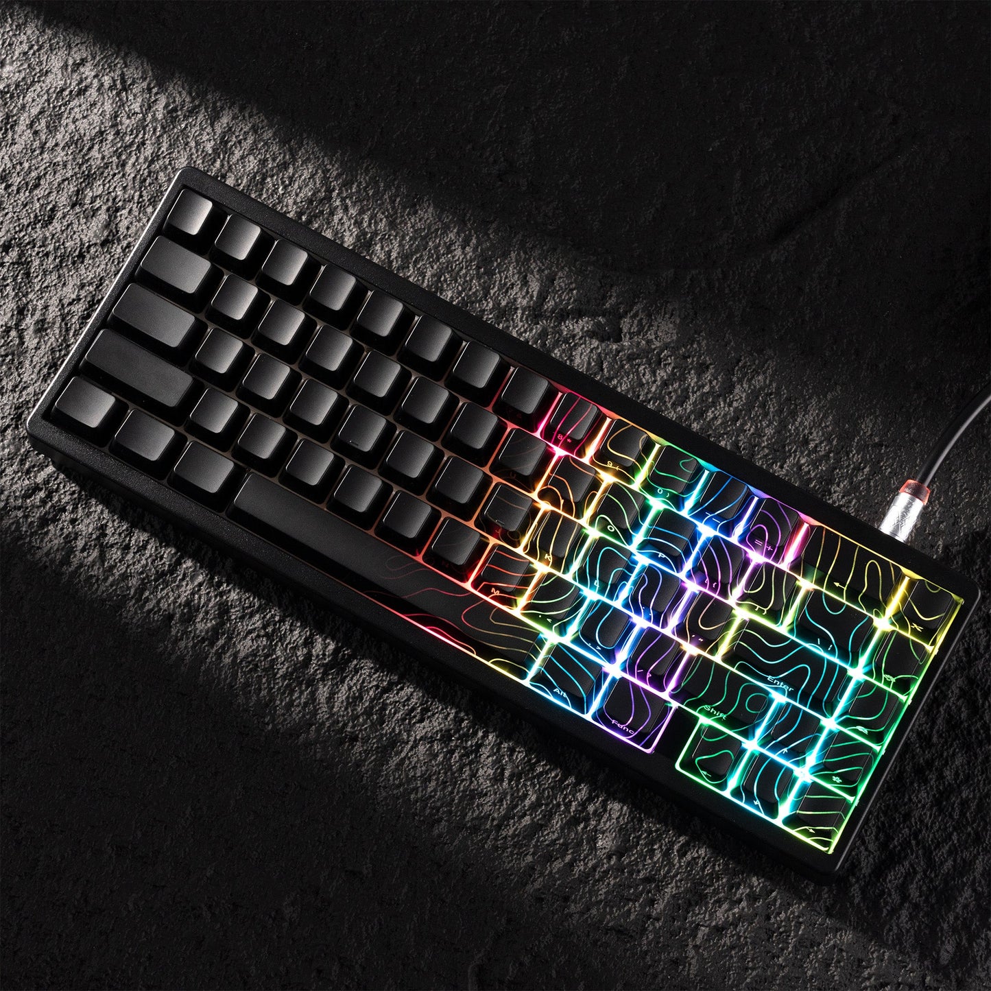 XVX  Phantom  Topographic   Version Pattern  OEM Profile IMD-Tech Keycap Set