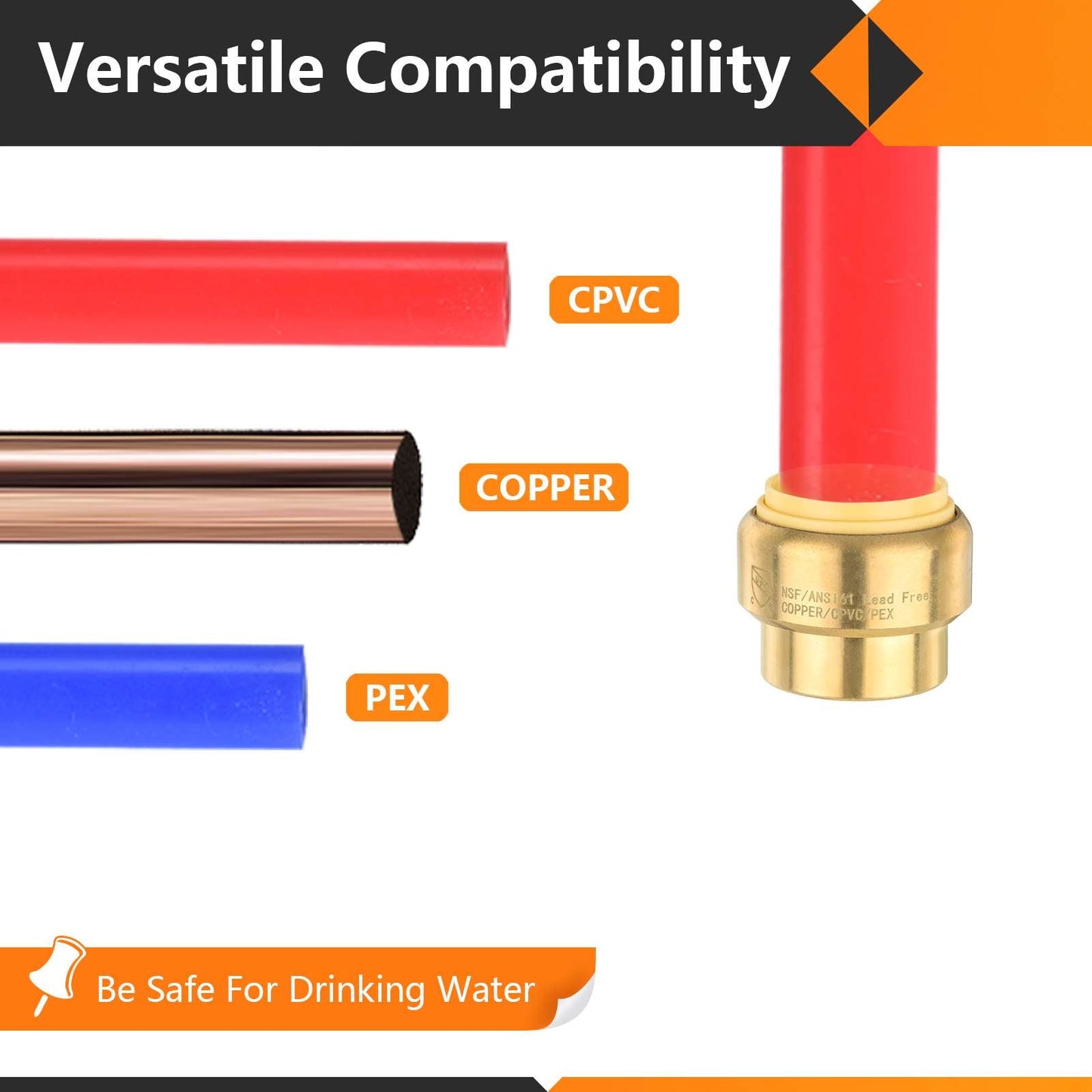 1" Push Fit Plug (End Stop)