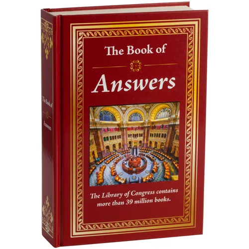 The Book of Answers: Big Book of Questions & Fascinating Facts Hardcover Gift for Trivia Buffs, Curious Minds, Adults, Dad & Knowledge Seekers