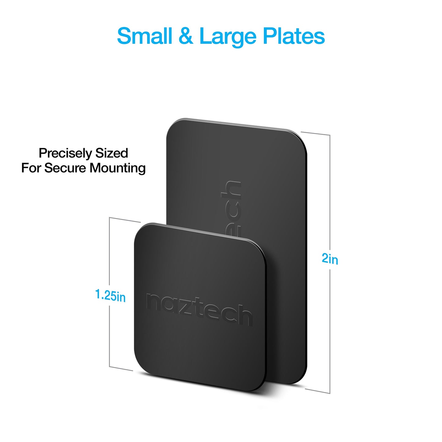 Naztech MagBuddy Universal Metal Plates Black (13626-HYP)