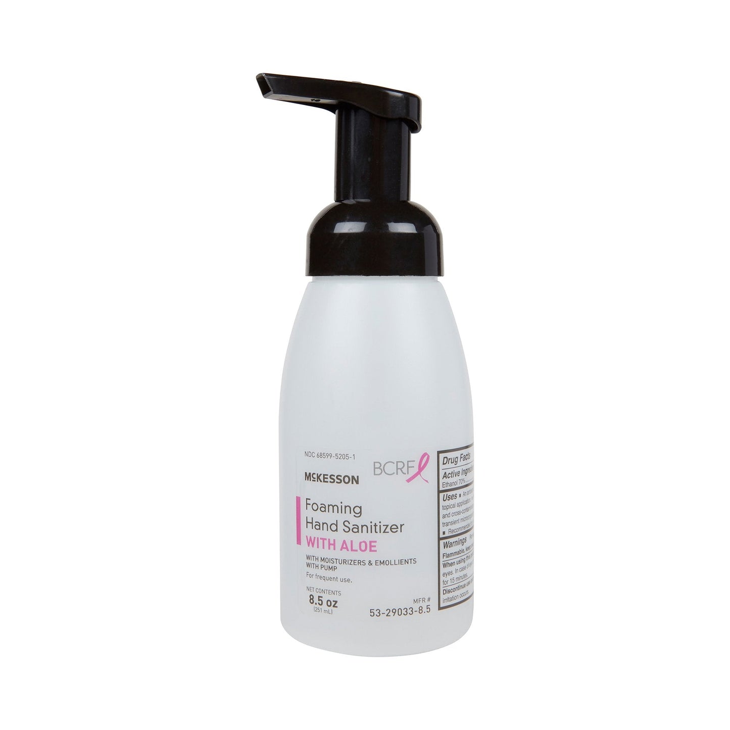 Hand Sanitizer with Aloe McKesson 8.5 oz. Ethyl Alcohol Foaming Pump Bottle - 53-29033-8.5