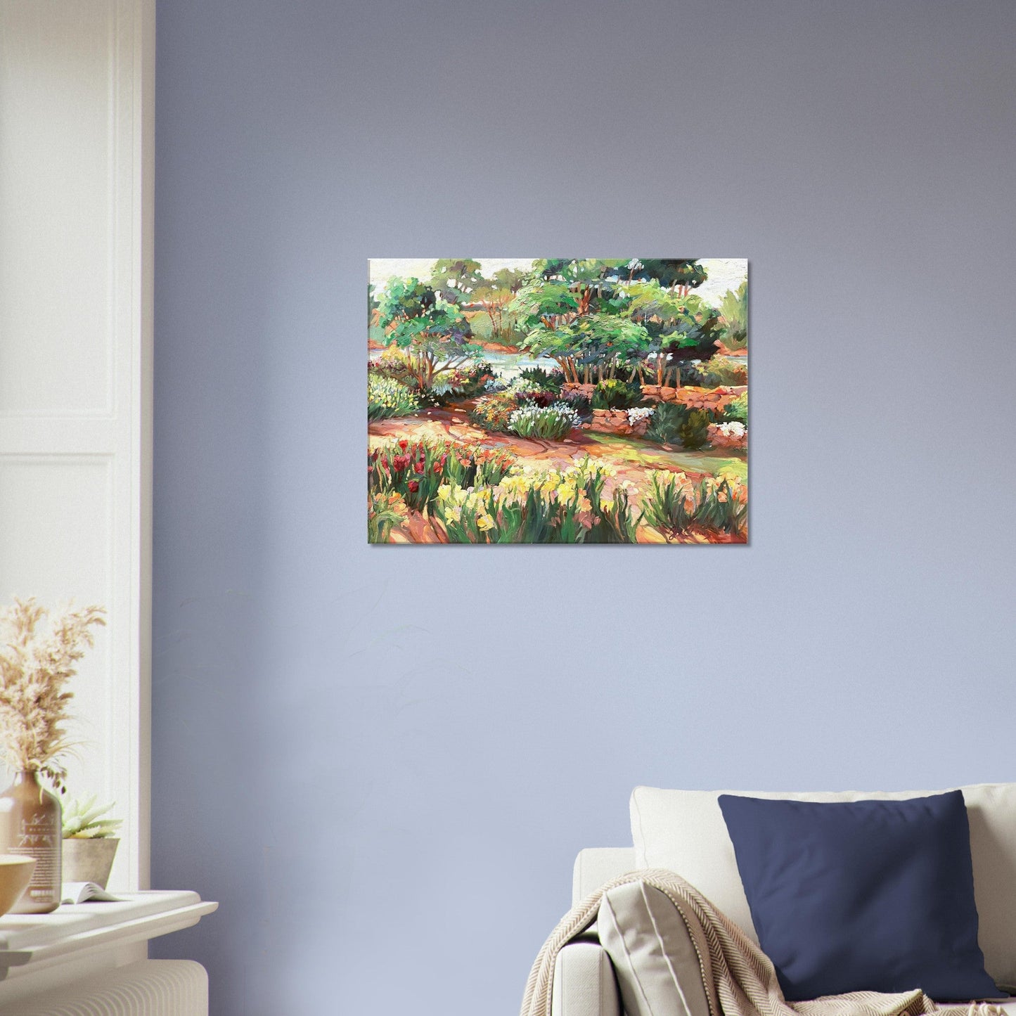 'Garden Symphony' Floral I 18x24 inch Art Print on Canvas I Original Artwork by American Artist Barbara Cleary