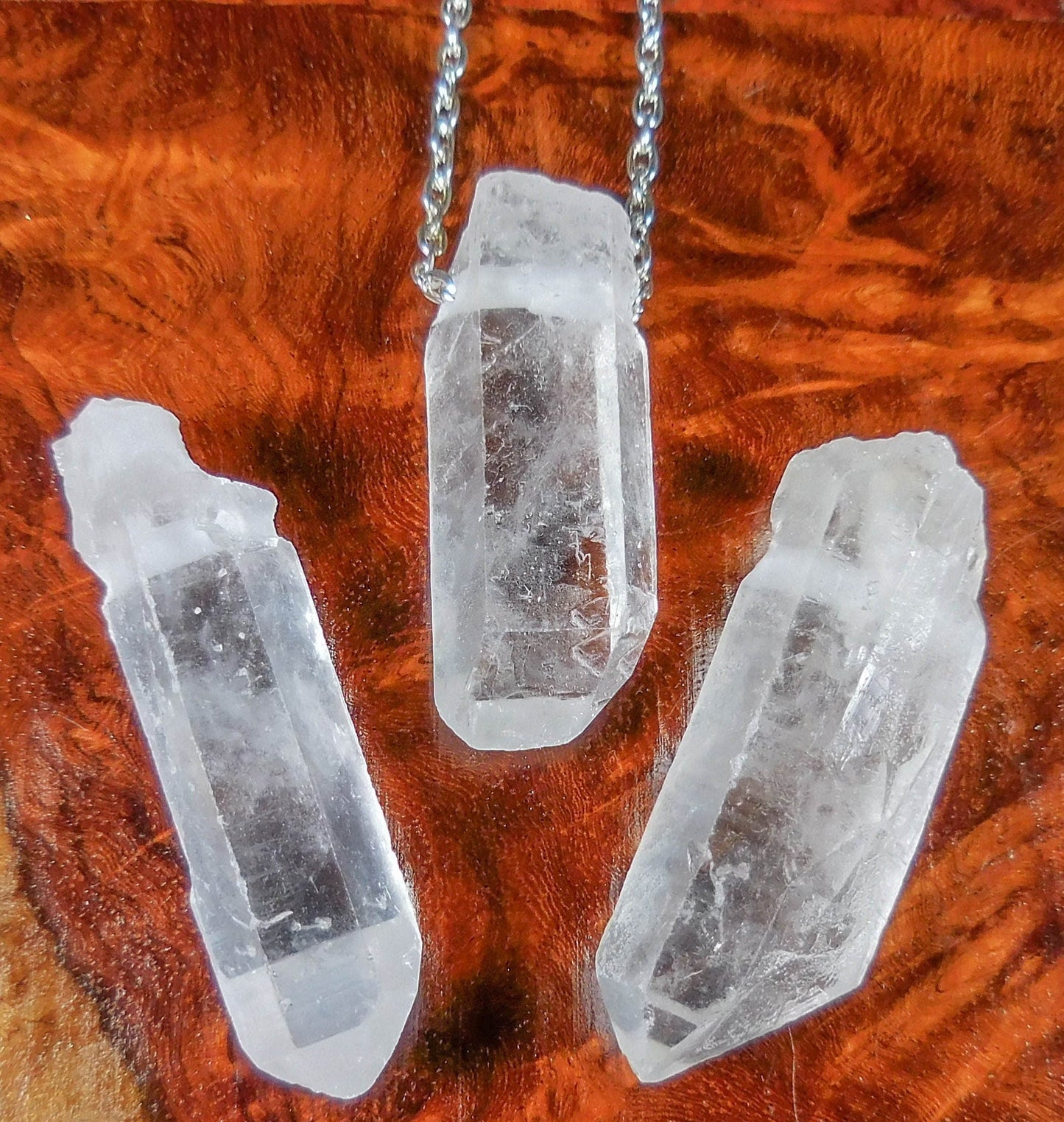 Drilled Clear Quartz Crystal Points (2mm Hole) Wholesale Pendant Beads