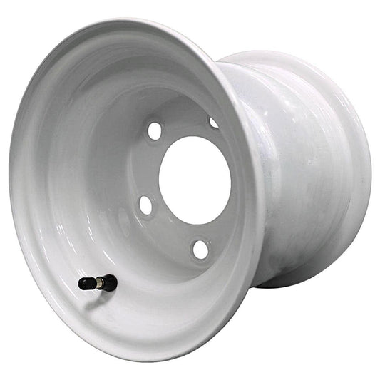Antego 8x7 White Trailer Wheels, 5-on-4.5, 2.83-Inch Bore, 4-Pack