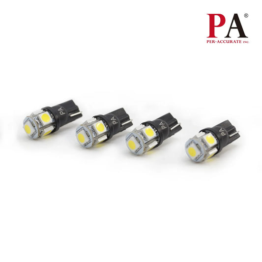 Auto T10 194 168 5SMD 5050 LED Light Bulb 12V Current Fixed for Interior Map Dome Instrument Panel Trunk Backup License Plate Lamp (With Polarity)