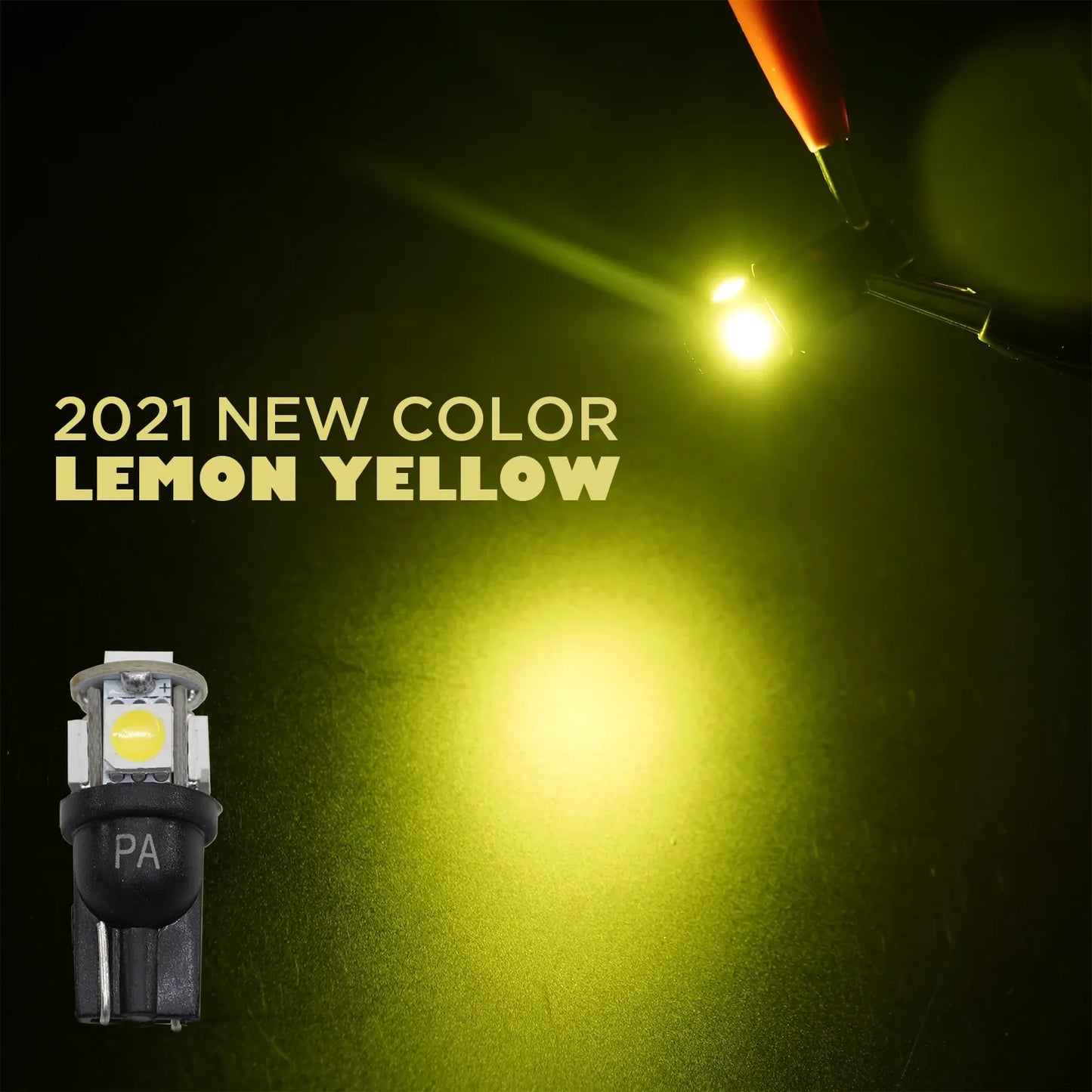 PA 5 SMD T10 #555 12V Automotive Bulb For Exterior, Map Light, Reading Light, Interior, Door, Trunk Light