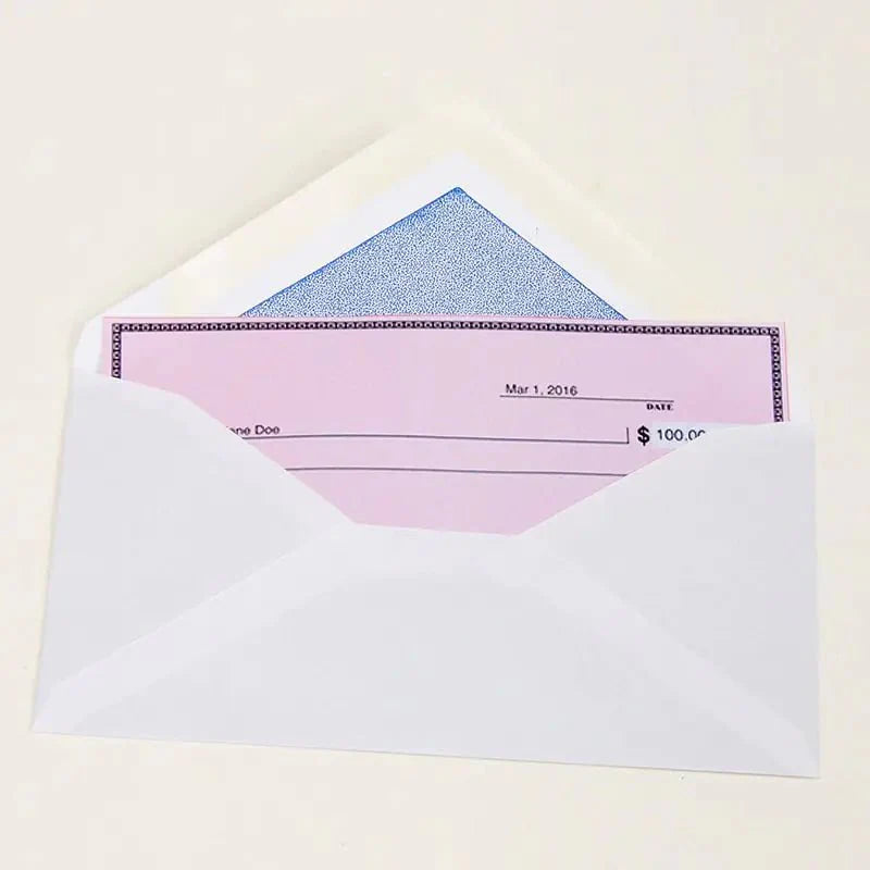 #6 3/4 Security Envelope w/ Gummed Closure (80/Pack)