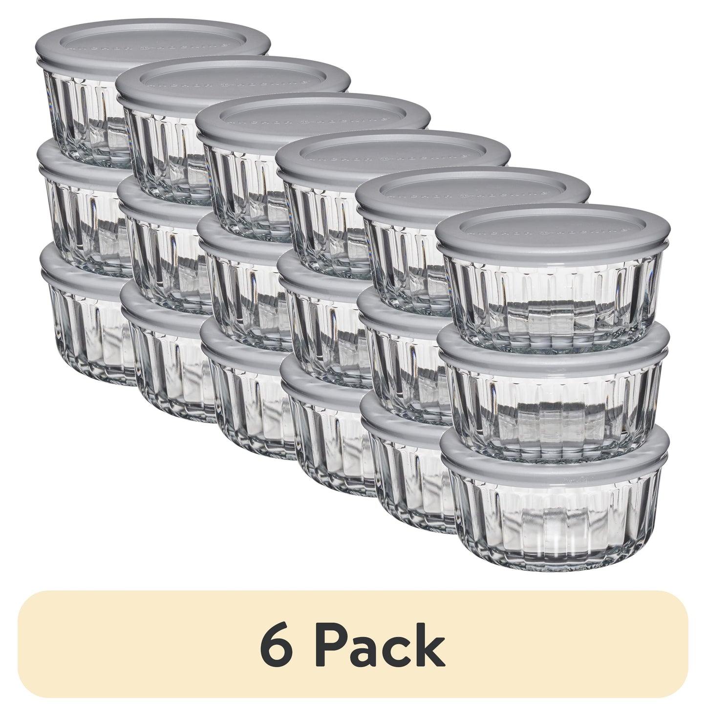 Anchor Hocking Glass Food Storage Containers with SnugFit Lids — Durable, Versatile, and Safe