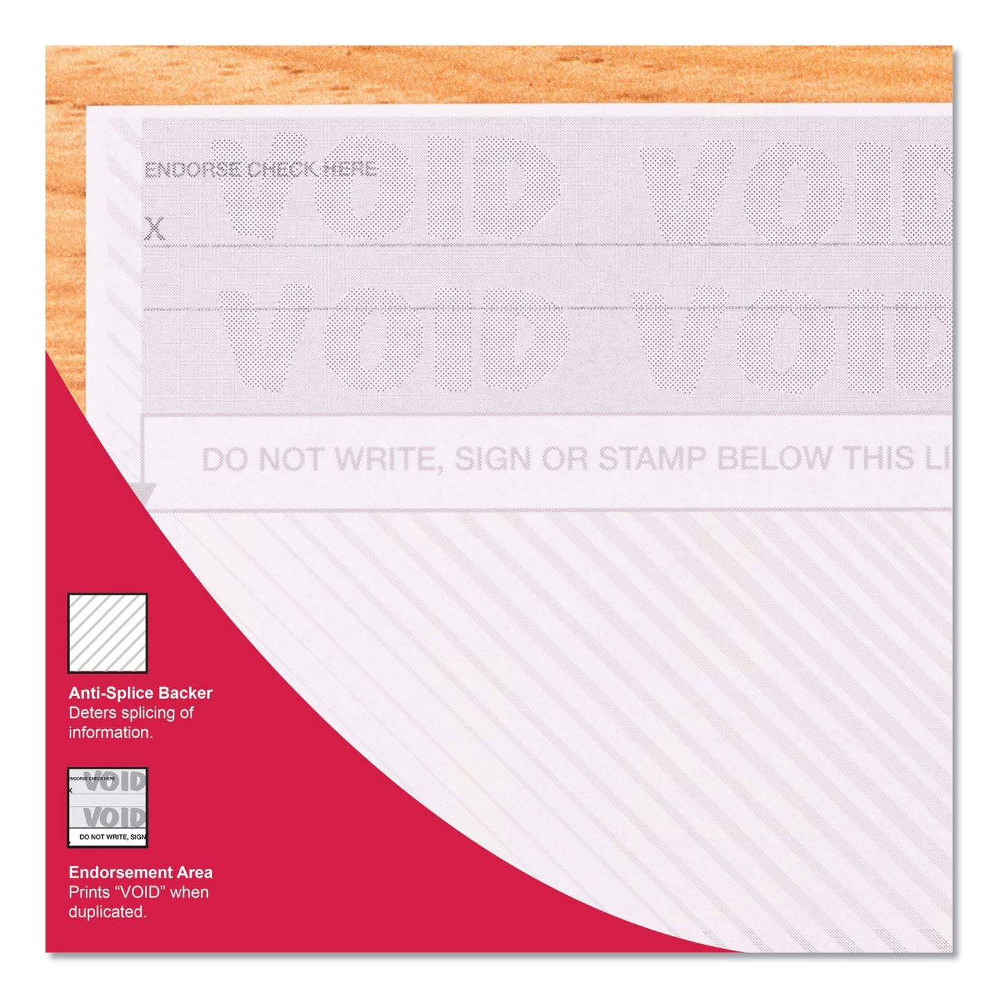 DocuGard Premier Prismatic Check, 13 Features, 8.5 x 11, Blue/Green Prismatic, 500/Ream
