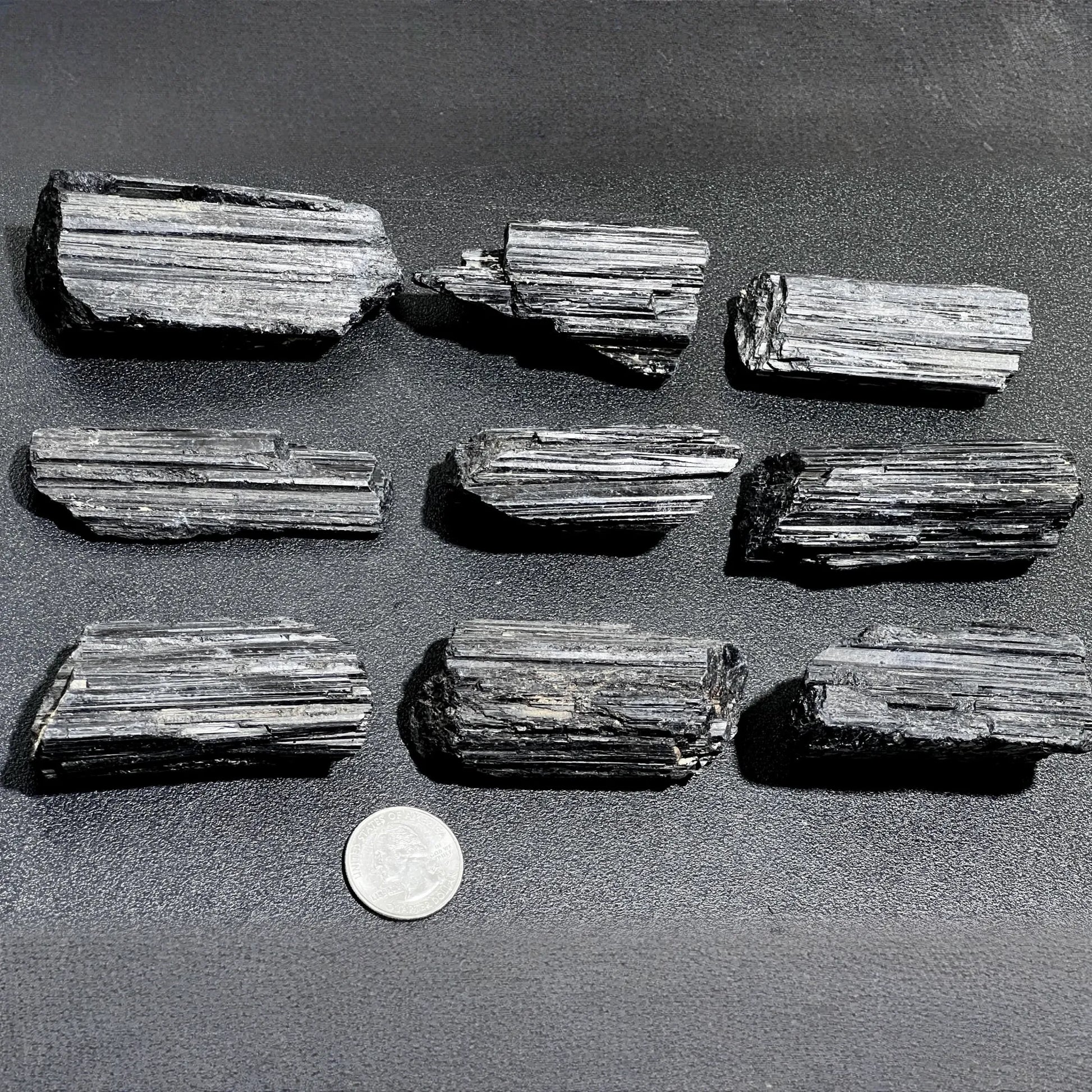 Large Black Tourmaline Crystals (1-3 Inches)(By The Piece Or Pound) Rough Raw Gemstone Home Decor