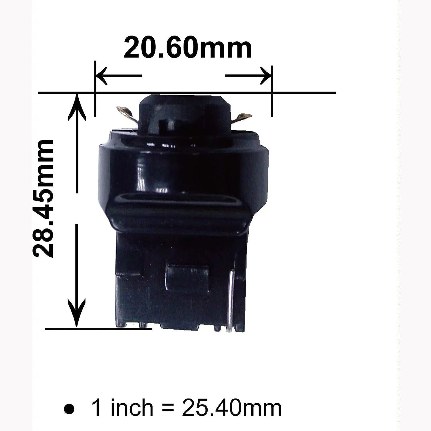 T10 168 194 to T20 (7440) Bulb Base Converter Transform Socket Adapter