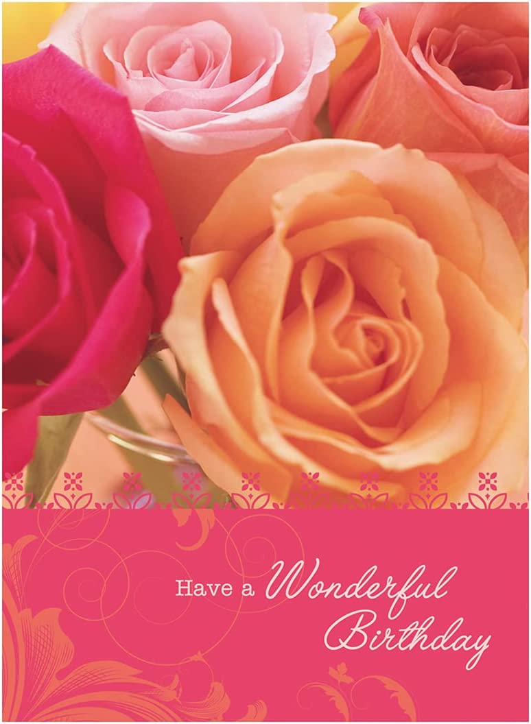 98639 - Religious Birthday Card Assortment Box Set with Envelopes, 12 Cards, Cupcake, Waterfall, Puppy, and Floral Photography