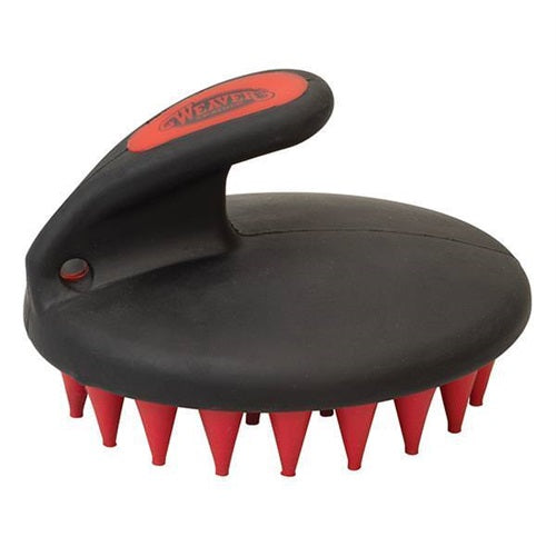 Palm Held Coarse Curry with Large Rubber Bristles