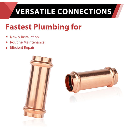 1" Press Copper Extended Coupling (Lead Free)