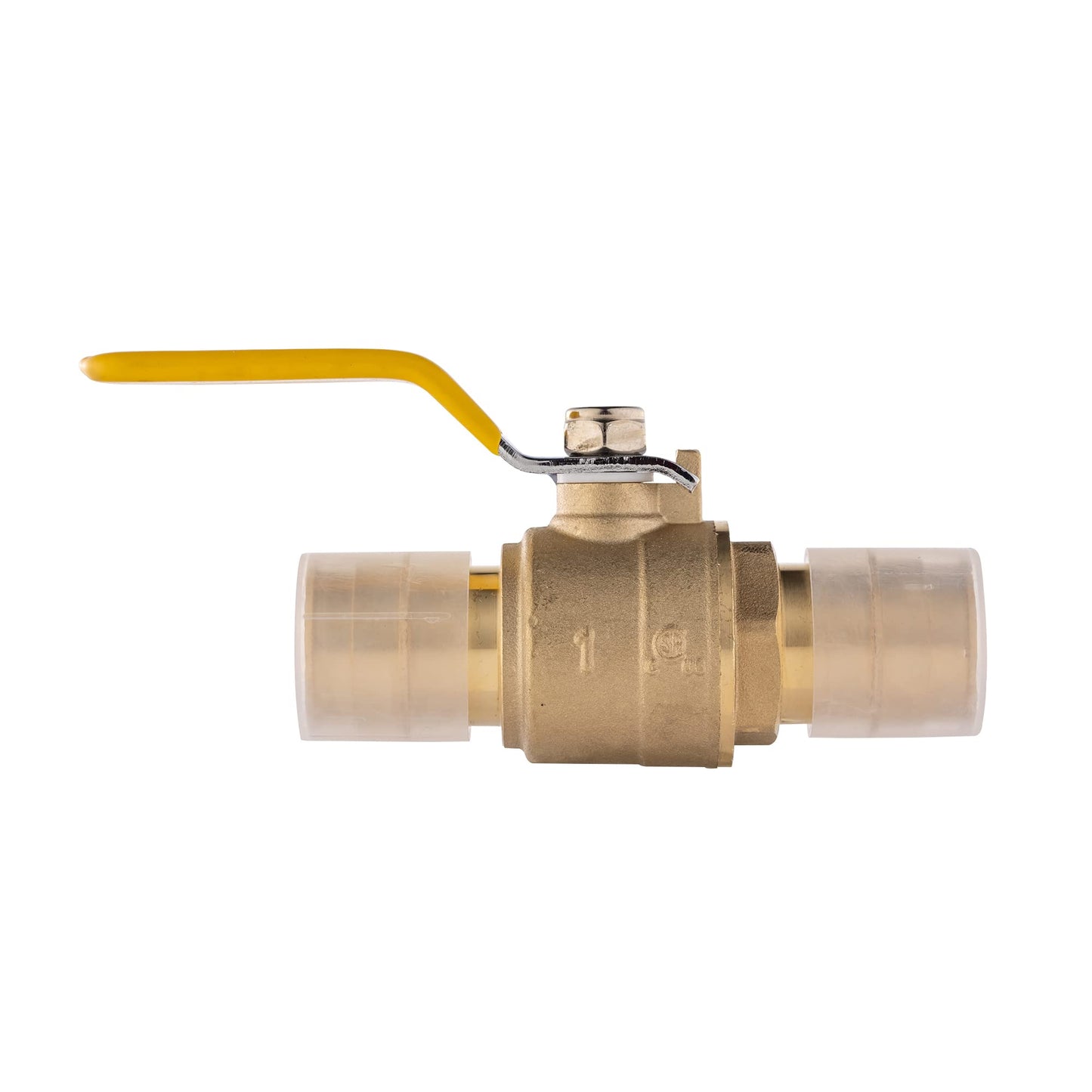 1" PEX Expansion Ball Valve, Yellow (Lead Free)