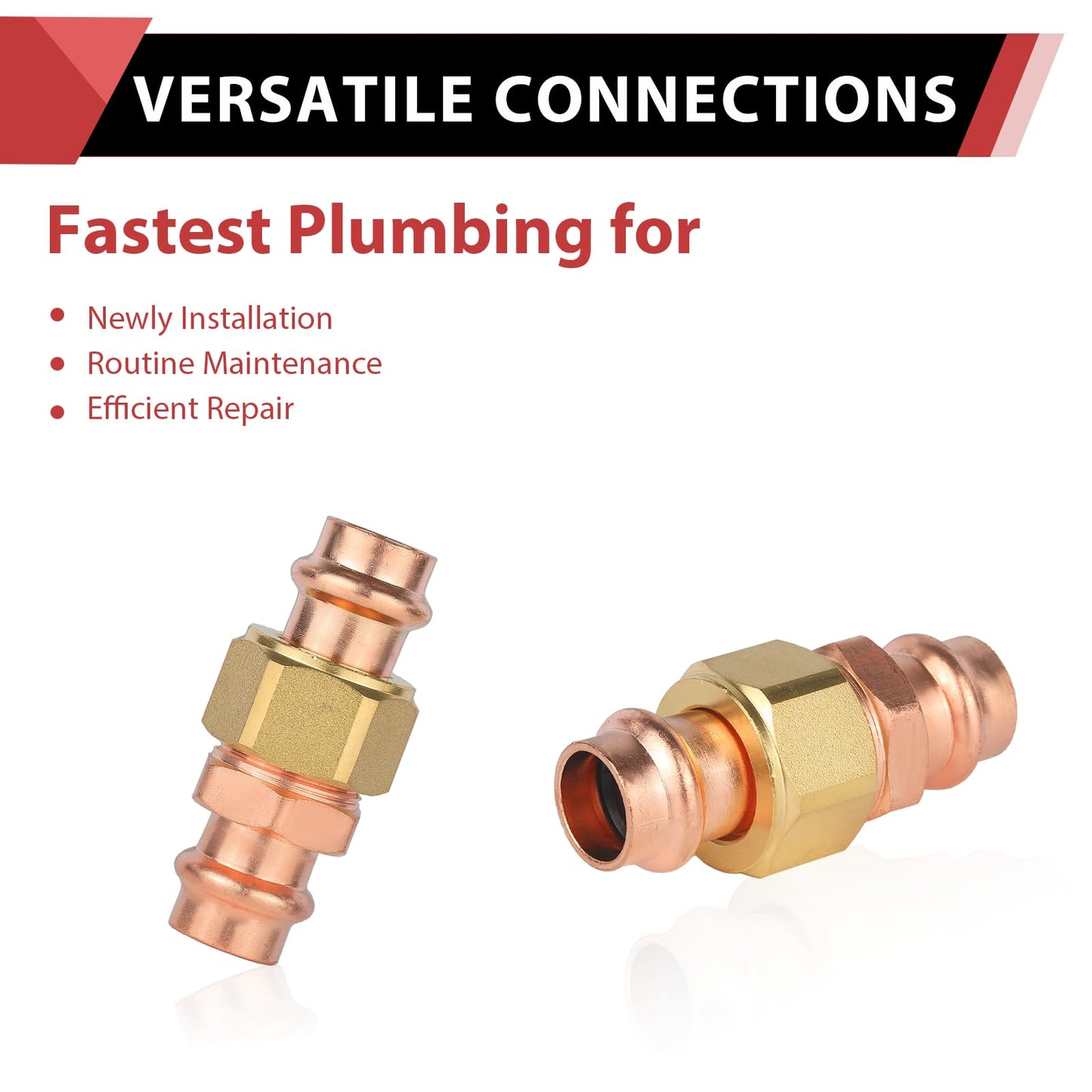 1/2" Press Copper Union (Lead Free)