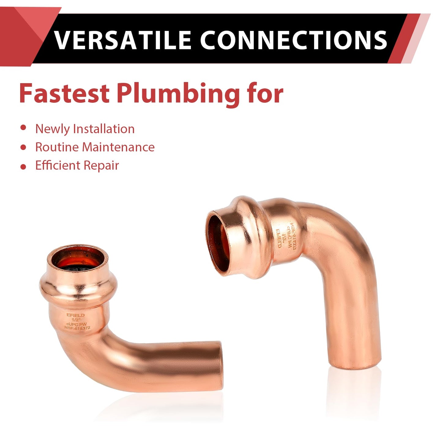 1/2" Press Copper Street Elbow (Lead Free)