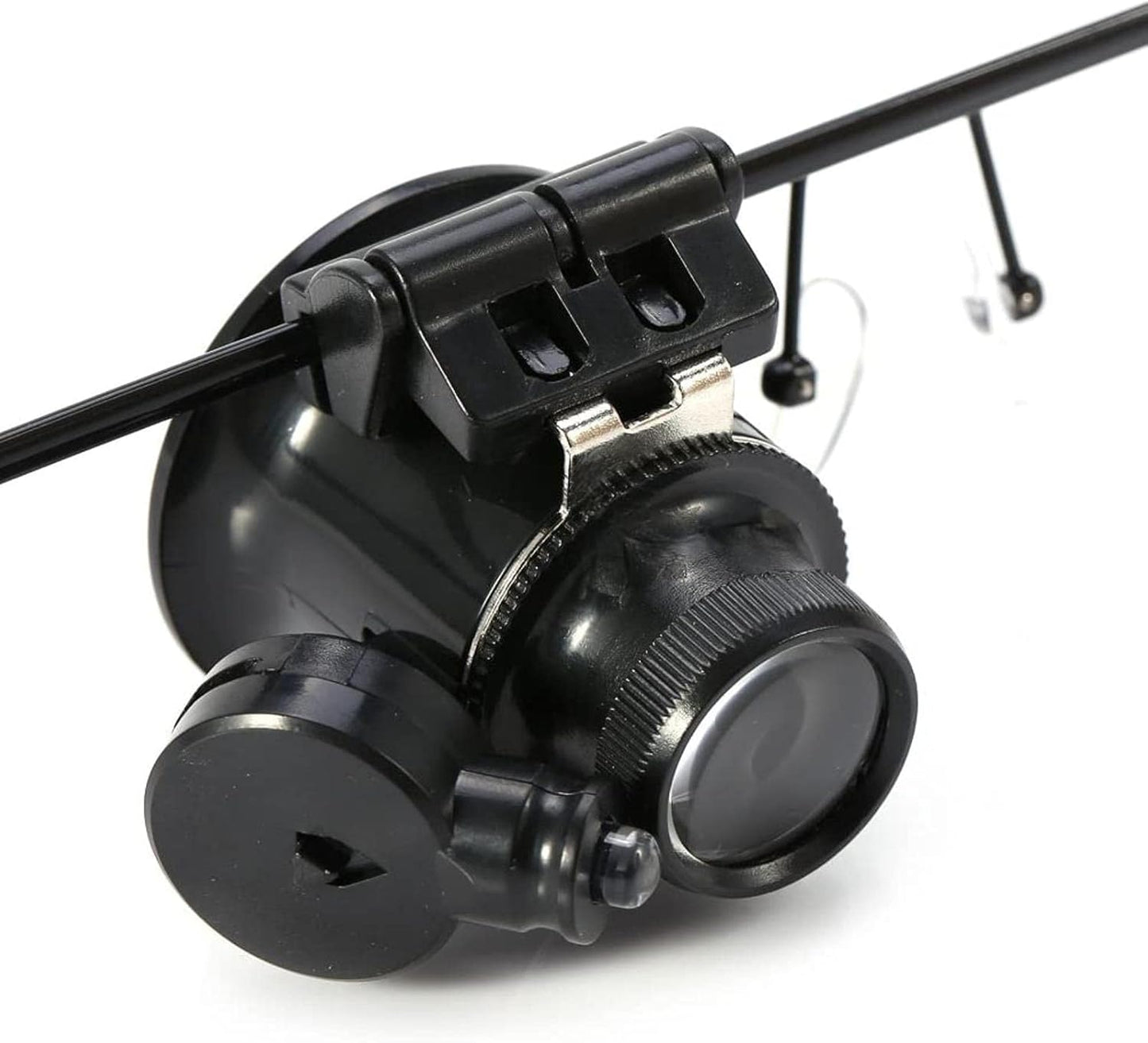 20X LED Lighted Eyeglass Loupe – Dual Magnifying Glasses, Hands-Free Magnifier with Adjustable Lens