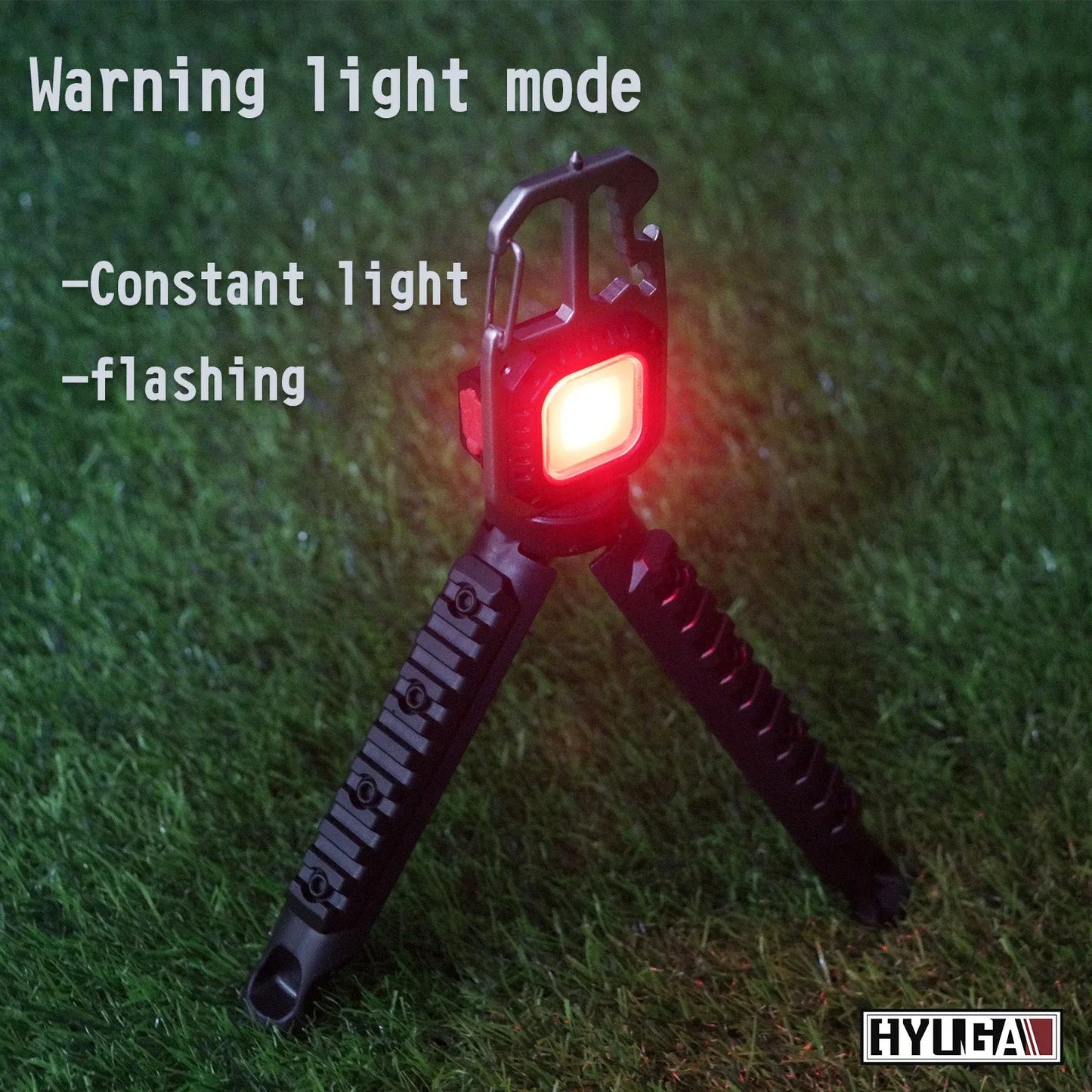 Mini Keychain COB Light 1000 Lumens Super Bright LED Rechargeable Flashlight as Outdoor Flashlight, Bottle Opener, Emergency Light, Screwdriver, Window Breaker (Pack of 1)