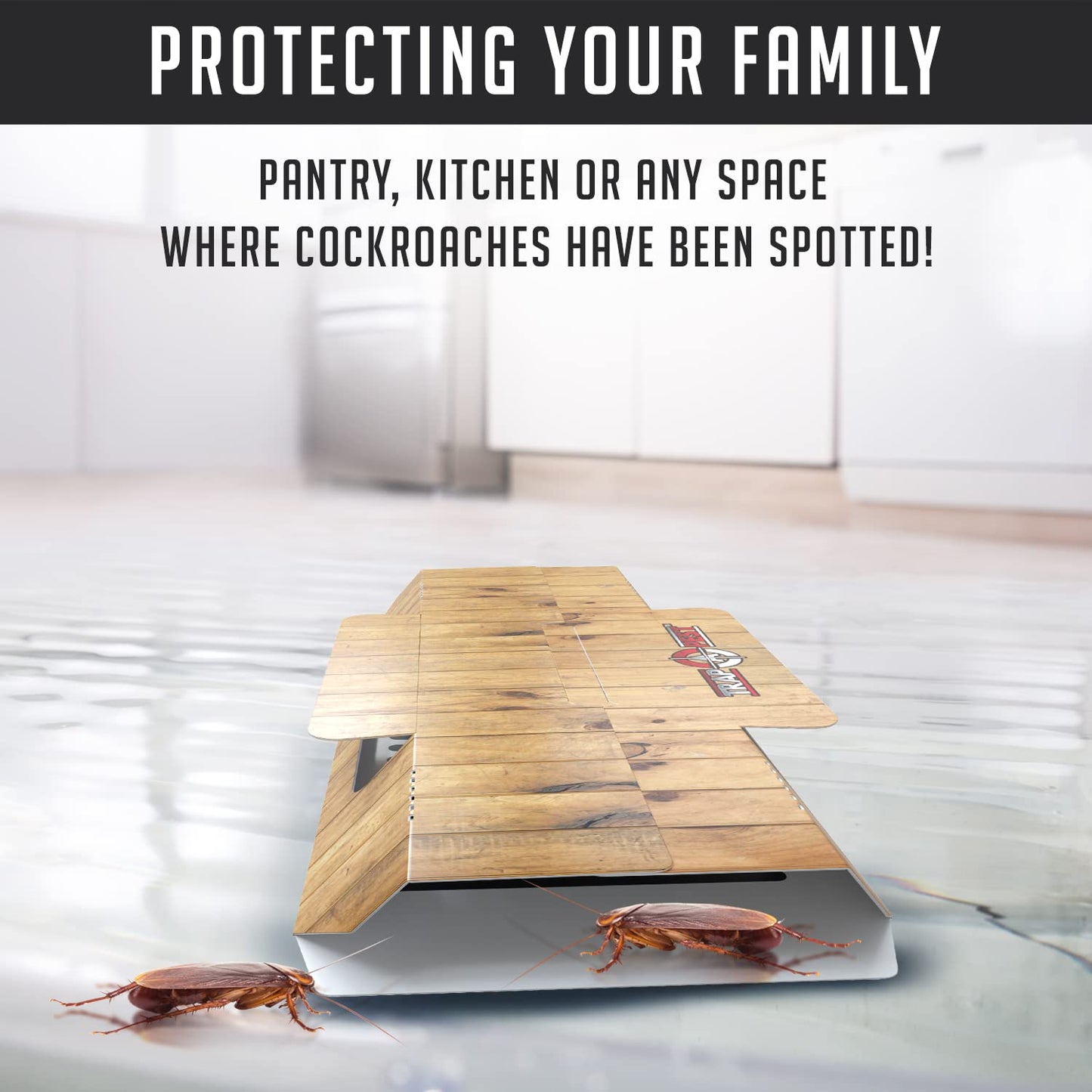 Roach Traps Indoor Sticky (18 Pack) - Glue Traps for Roaches Bug Traps with Roach Bait Traps - Long Lasting Non-Toxic Children and Pet Friendly - Trap a Pest