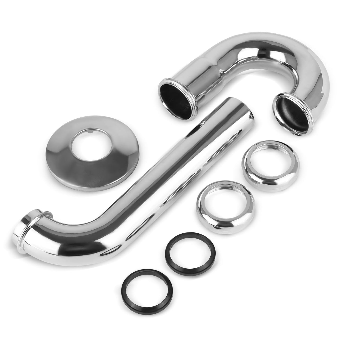 1-1/2" P-Trap, 17GA, Chrome Plated Brass