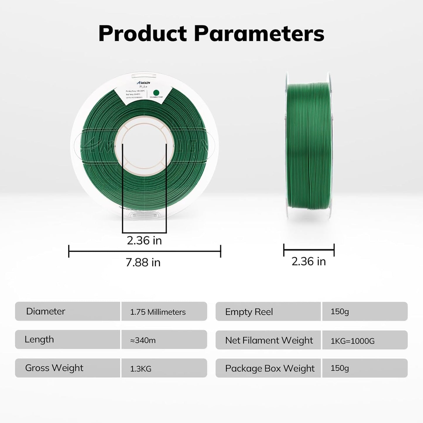 PLA+ High Speed 1.75mm, 1KG/2.2LB
