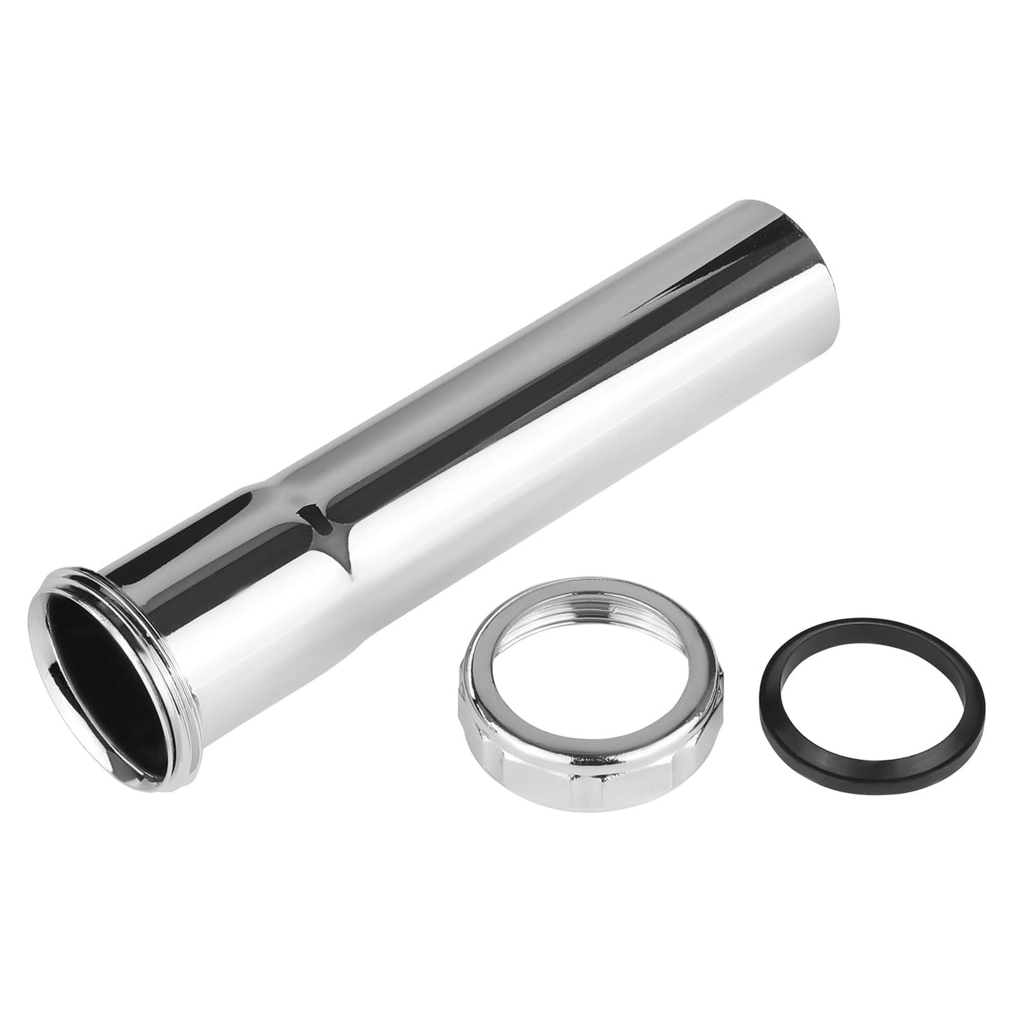 1-1/4" x 6" Slip-Joint Sink Drain Extension Tube, 20GA, Chrome Plated Brass