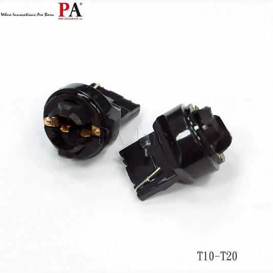 T10 168 194 to T20 (7440) Bulb Base Converter Transform Socket Adapter